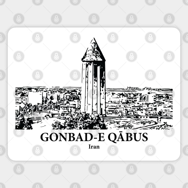 Gonbad-e Qābus - Iran Magnet by Lakeric